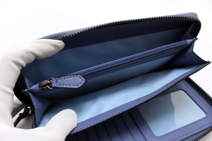 [新品未使用]COACH コーチ 長財布 C7184 カラー：ブルー COACH コーチ コンチネンタル ウォレット ラウンドファスナー長