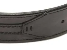 Berluti ベルルッティ ベルト ネイビー/シルバー色金具 レザー【472】UH