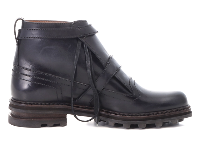 Berluti ベルルッティ アルピノパティーヌWモンクストラップブーツ メンズ7ハーフ ブラック レザー