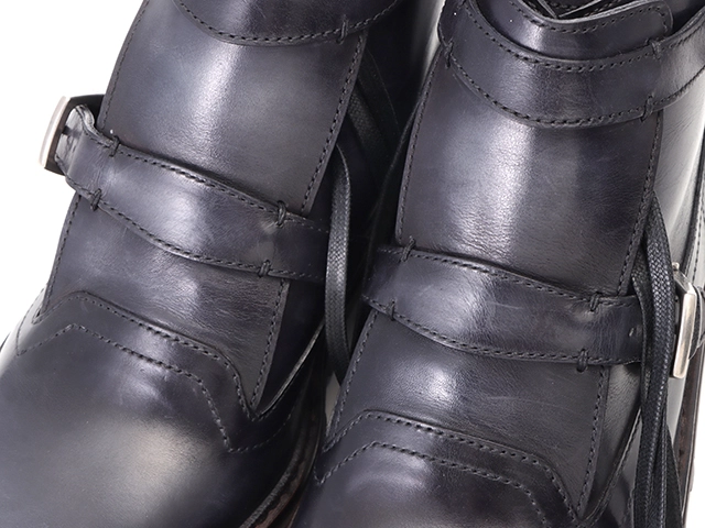 Berluti ベルルッティ アルピノパティーヌWモンクストラップブーツ メンズ7ハーフ ブラック レザー