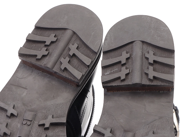 Berluti ベルルッティ アルピノパティーヌWモンクストラップブーツ メンズ7ハーフ ブラック レザー