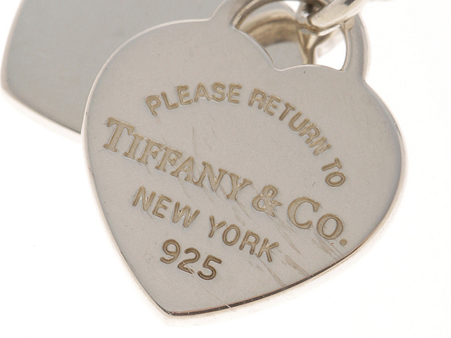 TIFFANY&Co ティファニー リターントゥミニダブルハートネックレス SV シルバー925 エナメル 【460】2143200586337