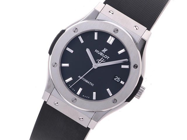 HUBLOT ウブロ 腕時計 クラシックフュージョン メンズ TI/ラバー 511.NX.1171.LR 2143200589444【437】  の購入なら「質」の大黒屋（公式）