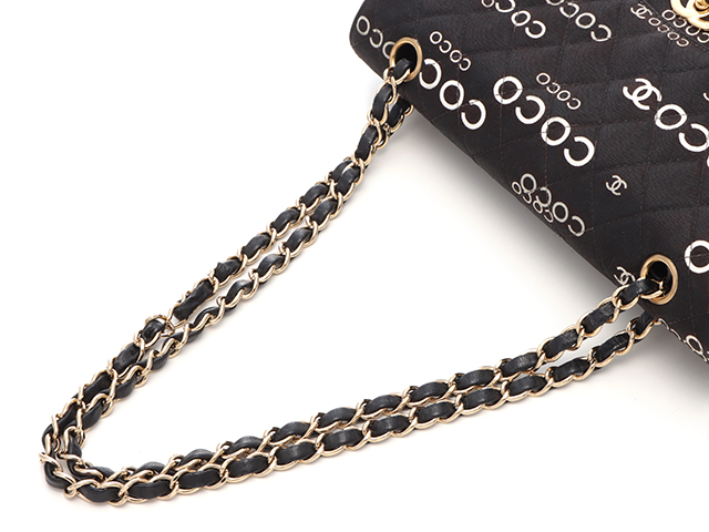 CHANEL シャネル COCOプリント マトラッセ25Wフラップチェーン