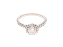 Cartier　カルティエ デスティネ　リング　N4726648　ダイヤモンド　プラチナ　48号【430】2143200591218