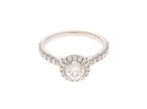 Cartier　カルティエ デスティネ　リング　N4726648　ダイヤモンド　プラチナ　48号【430】2143200591218