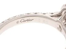 Cartier　カルティエ デスティネ　リング　N4726648　ダイヤモンド　プラチナ　48号【430】2143200591218