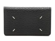 Maison Margiela　メゾンマルジェラ　4ステッチ　カードケース　ブラック　カーフ　2143200591768【434】