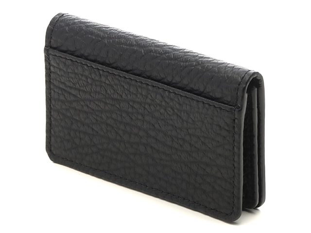 Maison Margiela　メゾンマルジェラ　4ステッチ　カードケース　ブラック　カーフ　2143200591768【434】