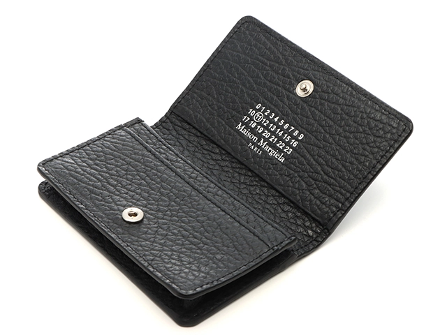 Maison Margiela　メゾンマルジェラ　4ステッチ　カードケース　ブラック　カーフ　2143200591768【434】