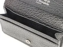 Maison Margiela　メゾンマルジェラ　4ステッチ　カードケース　ブラック　カーフ　2143200591768【434】