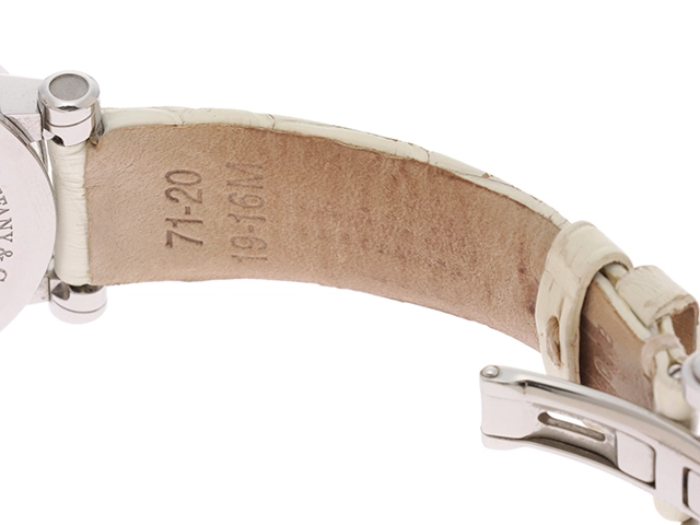 TIFFANY＆CO. ティファニー 腕時計 レディース アトラス クロノグラフ ハートデイト ステンレススティール ホワイト文字盤 ベルト状態考慮 2143200593168【430】