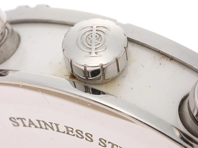 TIFFANY＆CO. ティファニー 腕時計 レディース アトラス クロノグラフ ハートデイト ステンレススティール ホワイト文字盤 ベルト状態考慮 2143200593168【430】