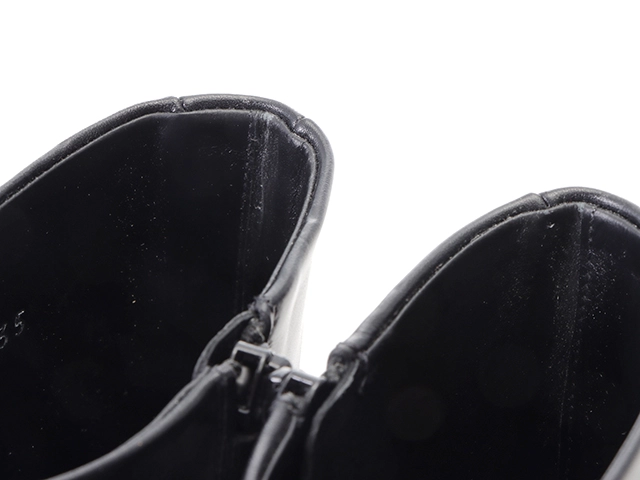 BALENCIAGA　バレンシアガ　スクエアショートブーツ　レディース35　ブラック　レザー　623924