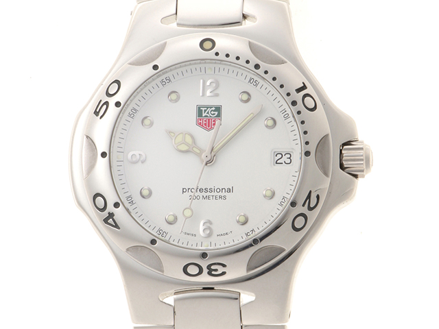 TAG HEUER タグ・ホイヤー 時計 キリウム WL1115 クォーツ メンズ ステンレス SS ホワイト 2143200593472【207】  の購入なら「質」の大黒屋（公式）