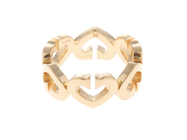 Cartier カルティエ Cハート リング 50号 B4041400 K18イエロー