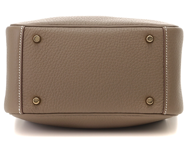 HERMES エルメス リンディ･ミニ ショルダーバッグ エトゥープ GP ゴールド金具 W刻 2024年 2143200594233【200】