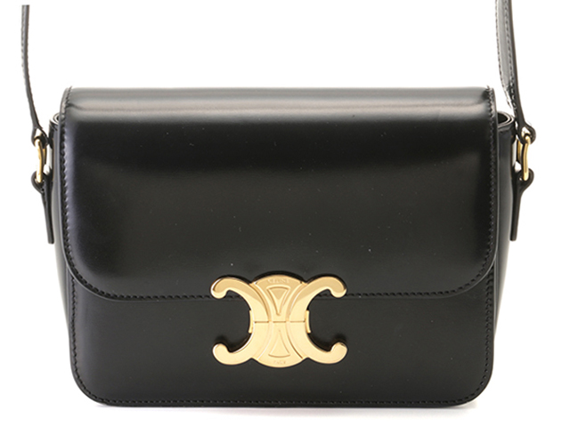 カーフレザー トリオンフ クラシック バッグ CELINE セリーヌ クラシック トリオンフ ショルダーバッグ