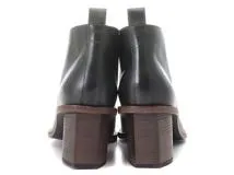 CELINE　セリーヌ　ブーティ　レディース36.5　モスグリーン　カーフ/ウッド　316963ABHC　2143200597388　【432】