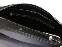 FENDI フェンディフラワ－スタッズ　ドットコム ブラック レザー2143200597722　【434】