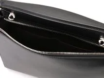 FENDI フェンディフラワ－スタッズ　ドットコム ブラック レザー2143200597722　【434】