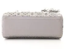DIOR ディオール レディディオールハンドバッグ サテン ビジュー