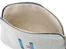 HERMES　エルメス　小物　ポーチ　クレイジーＨ　ボリードポーチMM  シアン・ガレッド・SV金具　トワルアッシュ【472】HA