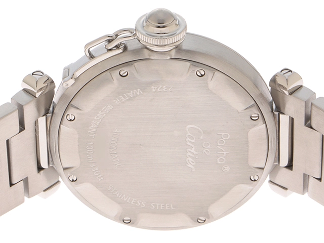 Cartier カルティエ パシャC W31043M7 ブラック文字盤 ステンレススチール オートマチック メンズ時計【207】2143200601689