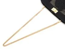 FENDI　フェンディ　ピーカブー　アイシーユー　クラッチバッグ　ブラック　メッシュ　【471】　Y