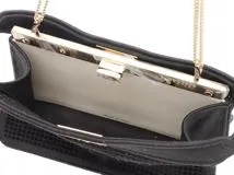 FENDI　フェンディ　ピーカブー　アイシーユー　クラッチバッグ　ブラック　メッシュ　【471】　Y