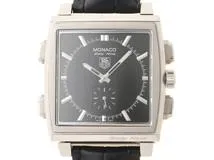 TAG HEUER　タグ・ホイヤー　手巻き　デジタル　ステンレススチール　クロコダイル　ブラック　【432】