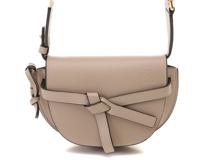 LOEWE ロエベ ゲートバッグミニ サンド レザー A650N46X13【471】2143200603171