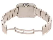 Cartier　カルティエ　時計　タンクアングレーズLM　W5310009　シルバー文字盤　SS　メンズ　M