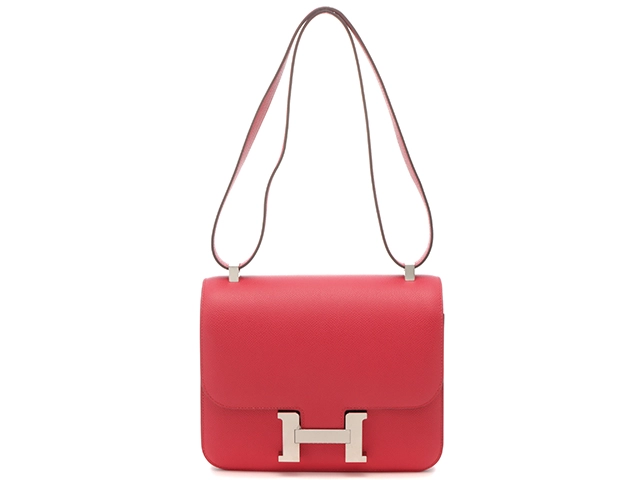HERMES エルメス コンスタンス3・24 ショルダーバッグ ローズエクストリーム SV シルバー金具 Y刻 2020年 2143200603973【200】