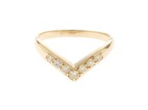 JEWELRY　ノンブランドジュエリー　リング　K18イエローゴールド　ダイヤモンド　約2.5g　日本サイズ約14.5号　2143200604048【432】