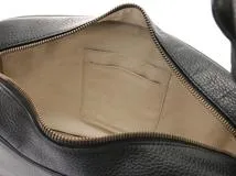 GUCCI　グッチ　ロゴプリント　ショルダーバッグ　523589　ブラック　レザー【433】2143200604192