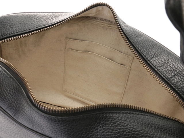 GUCCI　グッチ　ロゴプリント　ショルダーバッグ　523589　ブラック　レザー【433】2143200604192