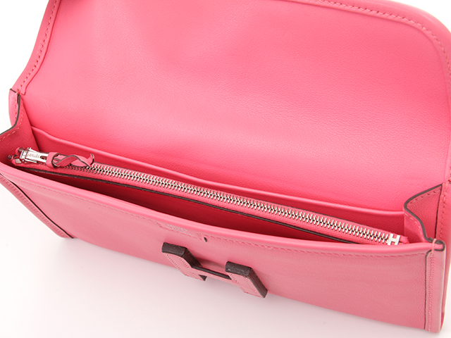 HERMES エルメス 長財布 ジジェ・デュオ ヴォースイフト ローズアザレ