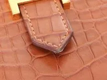 HERMES　エルメス　小物　二つ折り財布　ベアンコンパクト　ゴールド・GP金具　アリゲーター　U刻印・2022年頃製造　箱付き　【472】HA