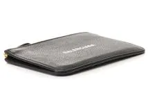 BALENCIAGA 　バレンシアガ　	コイン カードホルダー　フラグメントケース ブラック レザー　2143200604314　【208】