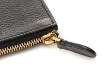 BALENCIAGA 　バレンシアガ　	コイン カードホルダー　フラグメントケース ブラック レザー　2143200604314　【208】