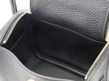 HERMES エルメス リンディ・ミニ ショルダーバッグ ブラック GP ゴールド金具 Z刻 2021年 2143200604376【200】