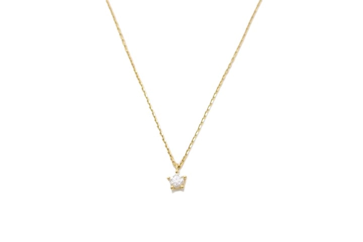 RUGIADA ルジアダ ネックレス K18 ゴールド 1粒 ダイヤモンド 【460