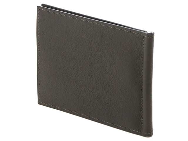 HERMES エルメス ポーカーGM ヴェールグリス シルバー金具 ヴォースイフト 2143200604932 【432】