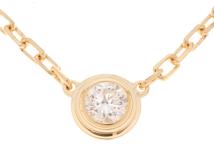 Cartier カルティエ ネックレス 2019年正規品 ダムール ネックレス スモールモデル B7215800 K18イエローゴールド/ダイヤモンド計0.09ct【472】SJ