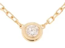 Cartier カルティエ ネックレス 2019年正規品 ダムール ネックレス スモールモデル B7215800 K18イエローゴールド/ダイヤモンド計0.09ct【472】SJ