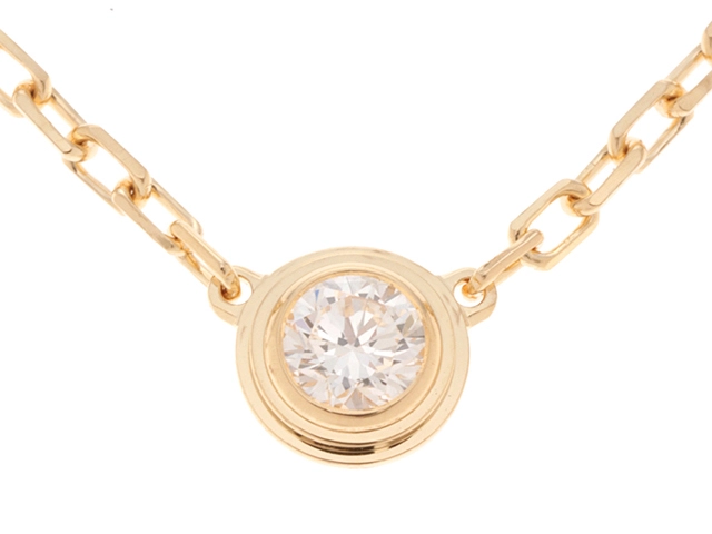 Cartier カルティエ ネックレス 2019年正規品 ダムール ネックレス スモールモデル B7215800 K18イエローゴールド/ダイヤモンド計0.09ct【472】SJ
