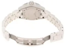 CHANEL シャネル　J12 2004年銀座100本限定　H1476　ホワイト　セラミック/SS　ピンクサファイア12P　レディース　クォーツ2143200606455【432】