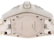 CHANEL シャネル　J12 2004年銀座100本限定　H1476　ホワイト　セラミック/SS　ピンクサファイア12P　レディース　クォーツ2143200606455【432】