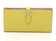 Hermès　エルメス　ベアンスフレ　ヴェルソ　ジョーヌナプル／モーヴシルベストル　シルバー金具　C刻印　2018年頃製造　【471】L